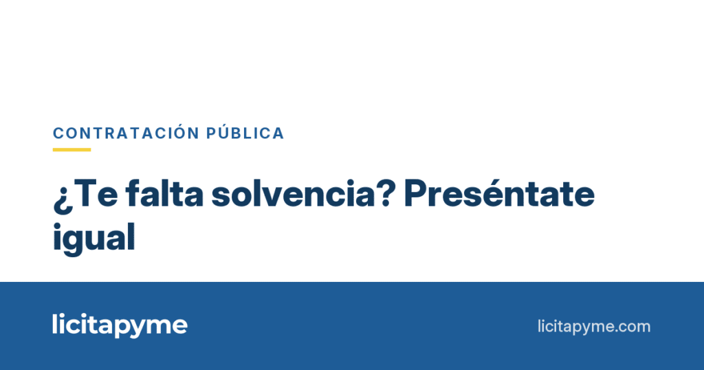Cómo licitar cuando tu empresa sola no cumple la solvencia: UTE y medios externos | Licitapyme